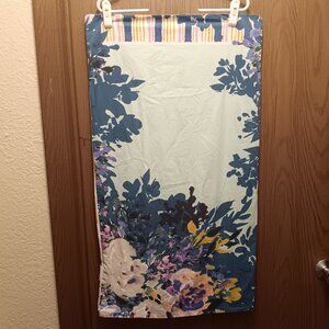 By Anthropologie 'Jeweled Garden' overlap closure king size pillowcase
